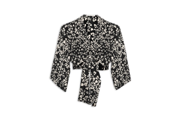 Blusa Feminina Nó Frente Xodó - Preto