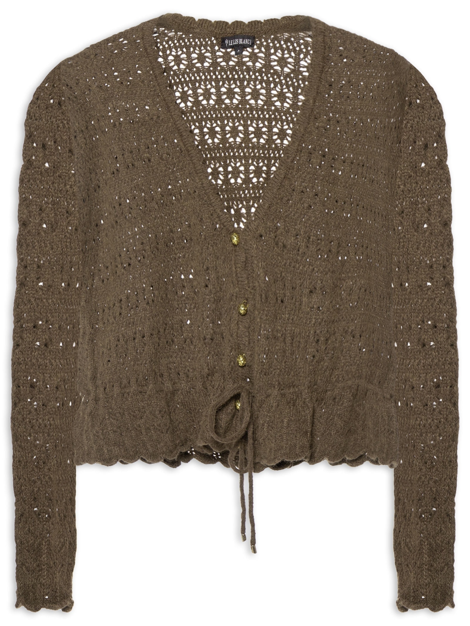 Blusa Feminina Norah Decote V Marrom Le Lis