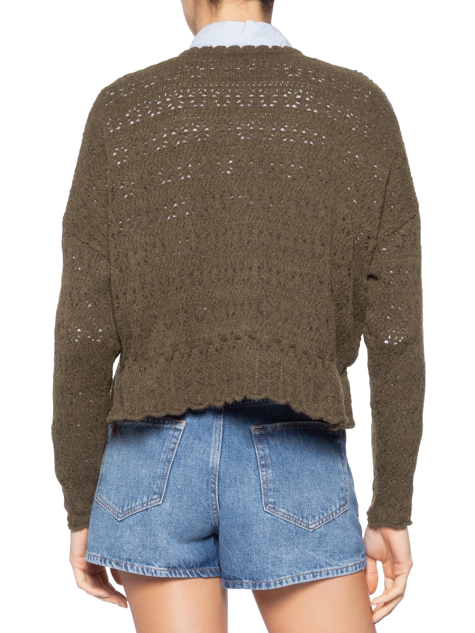 Blusa Feminina Norah Decote V Marrom Le Lis
