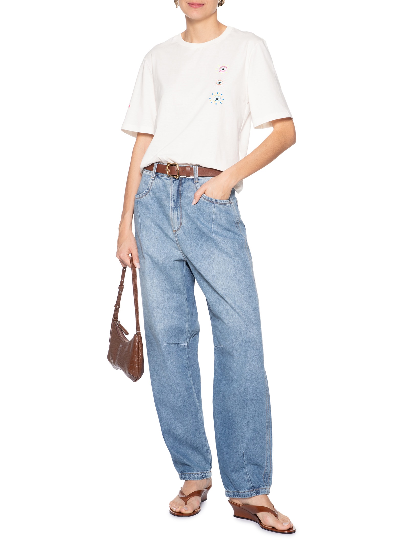 Blusa Feminina Olho Grego Branco Le Lis