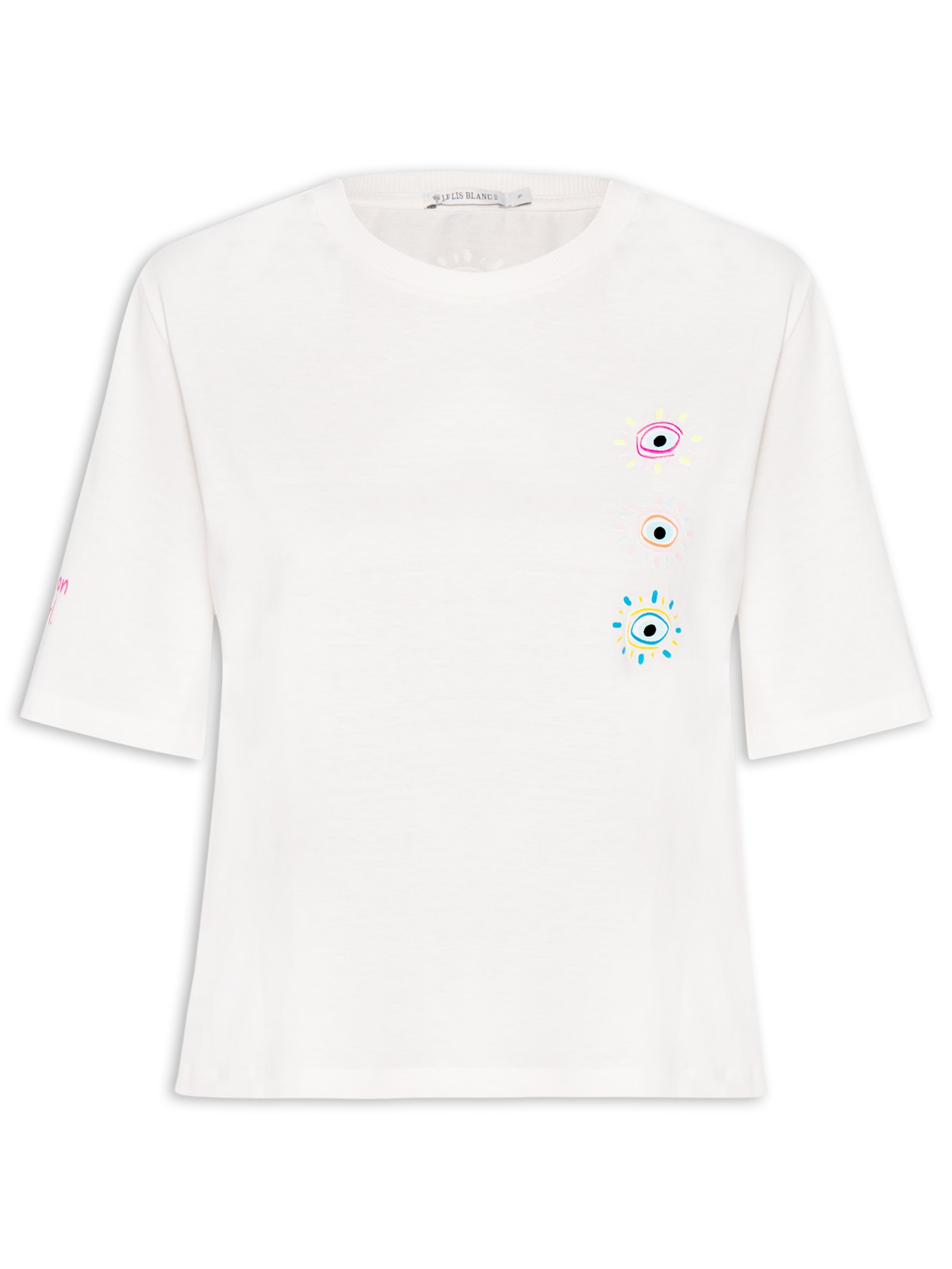 Blusa Feminina Olho Grego Branco Le Lis