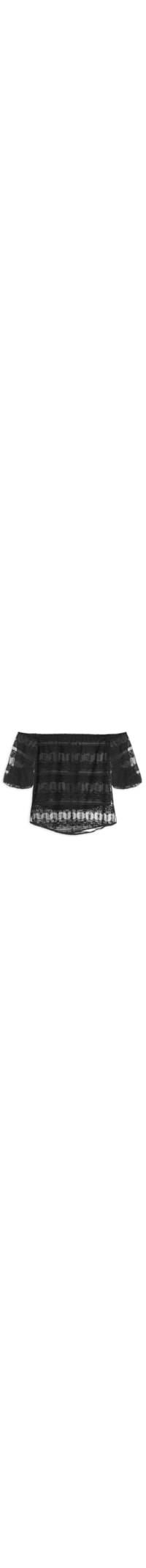 Blusa Feminina Ombro a Ombro Eve - Preto