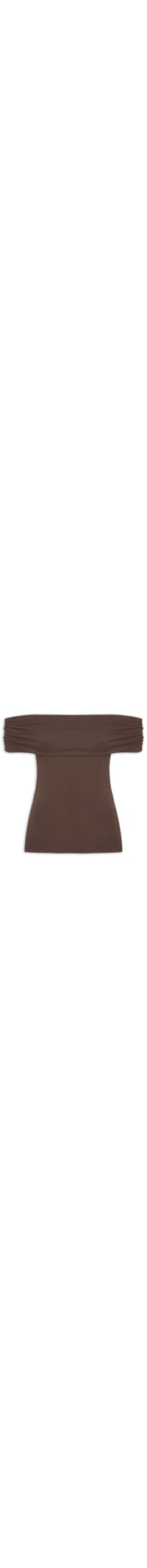 Blusa Feminina Ombro A Ombro - Marrom
