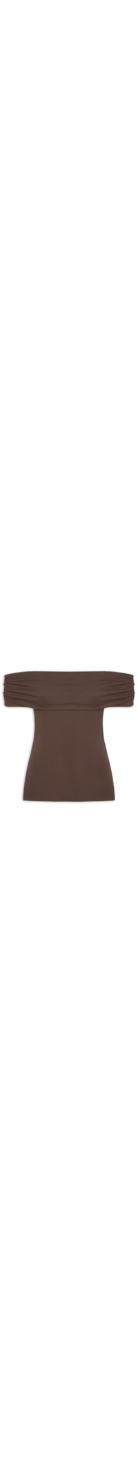 Blusa Feminina Ombro A Ombro - Marrom