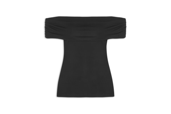 Blusa Feminina Ombro A Ombro - Preto