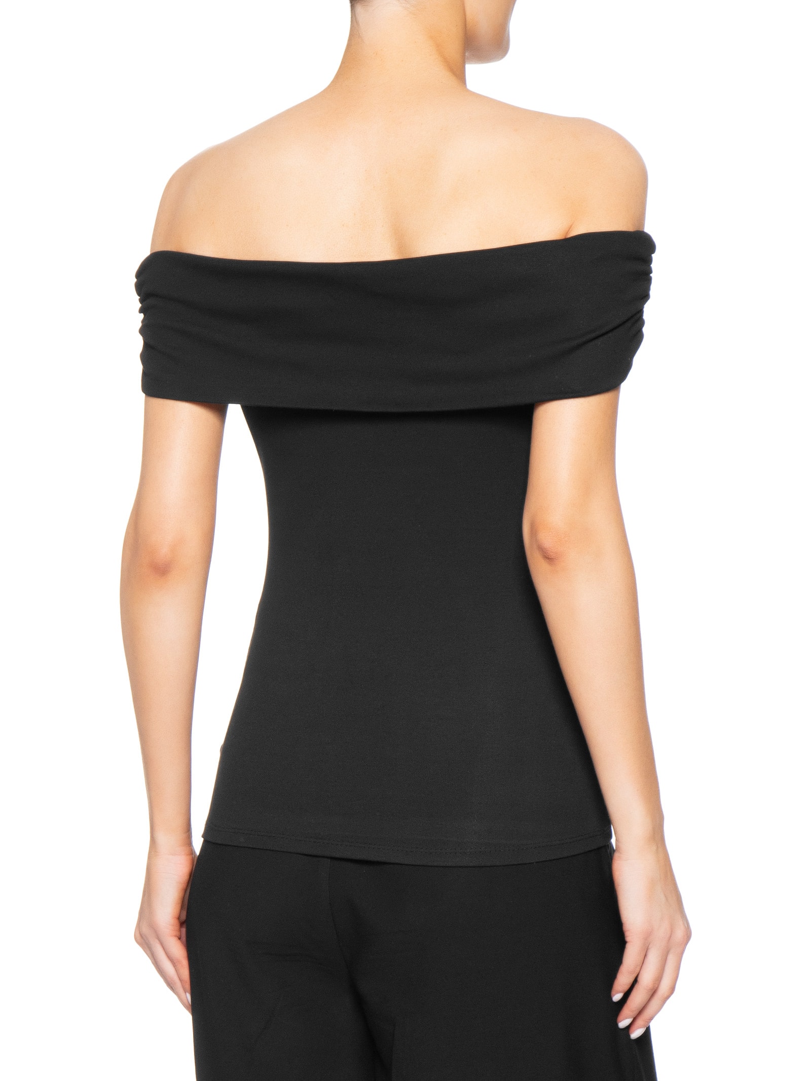 Blusa Feminina Ombro A Ombro Preto Basiq