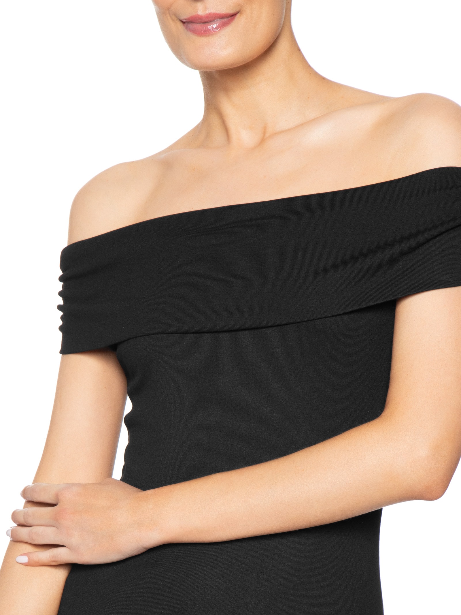 Blusa Feminina Ombro A Ombro Preto Basiq