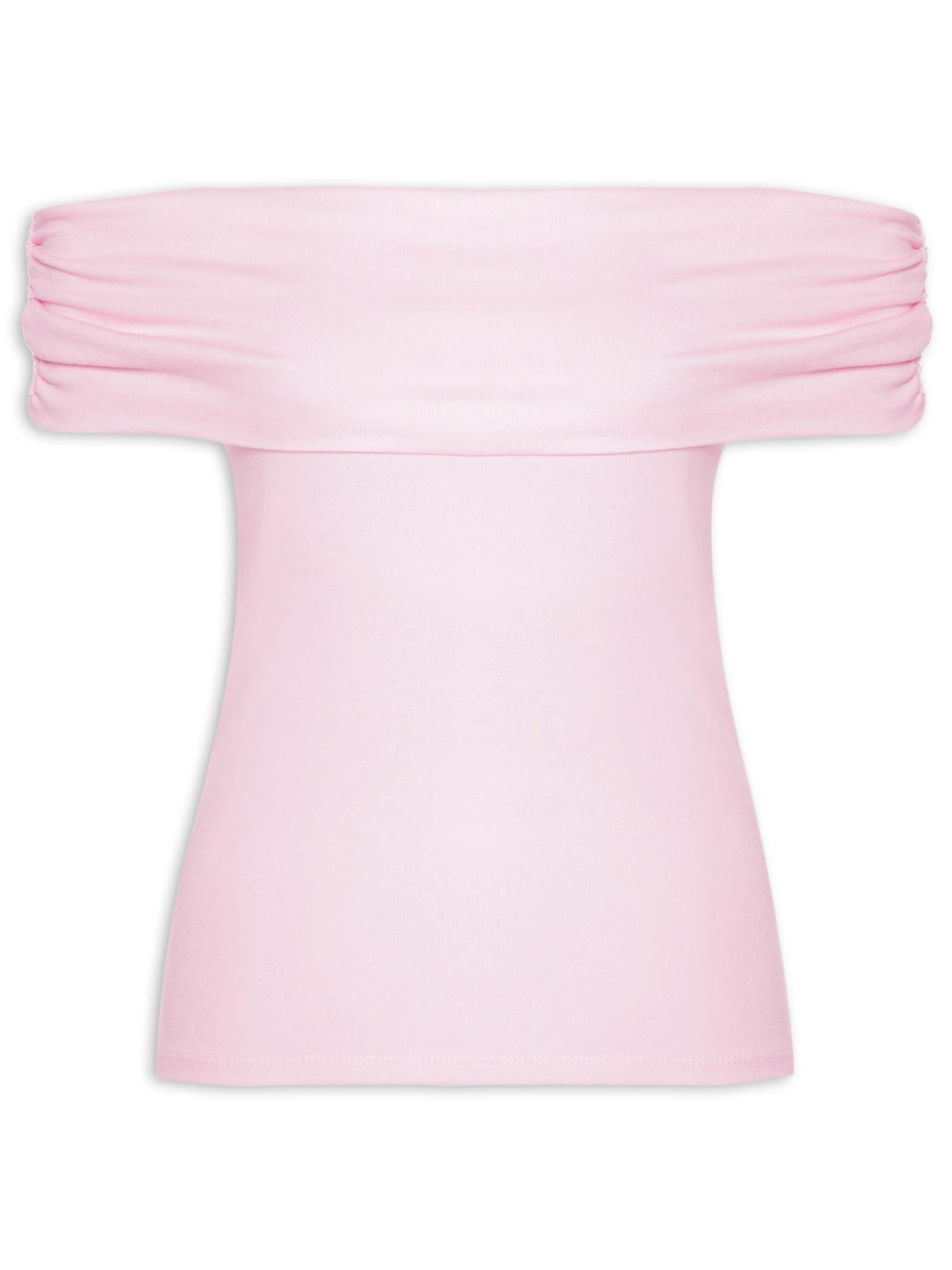 Blusa Feminina Ombro A Ombro Rosa Basiq