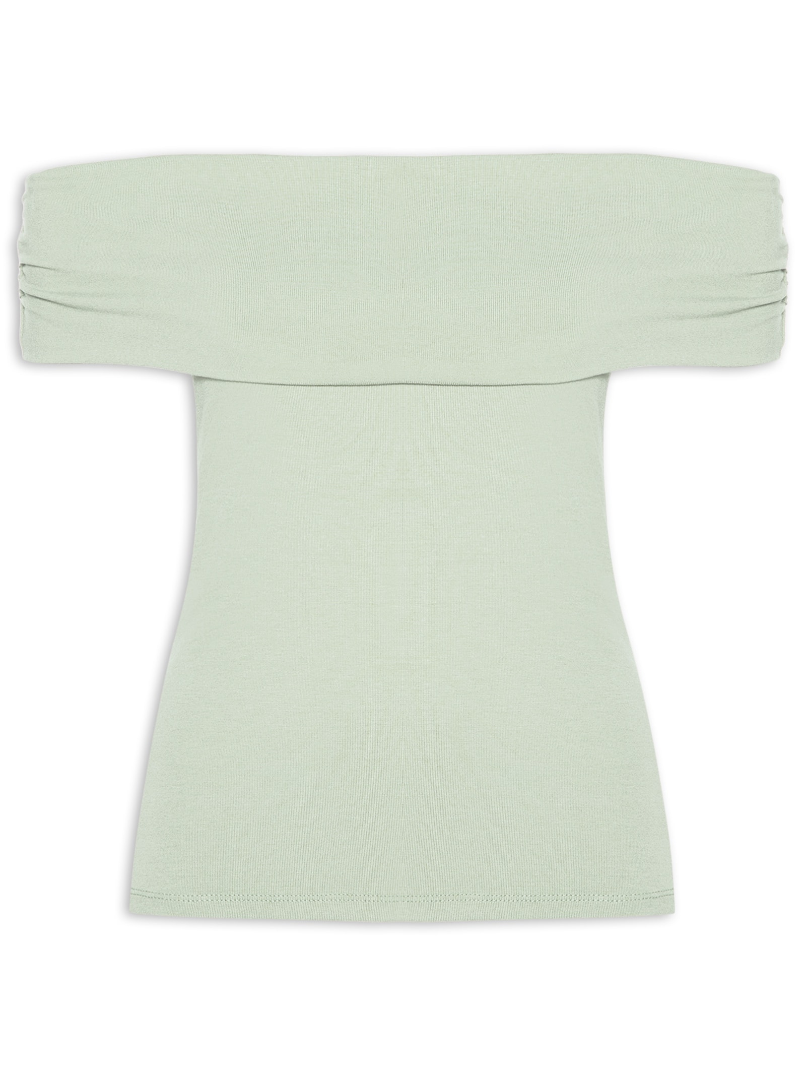 Blusa Feminina Ombro A Ombro Verde Basiq