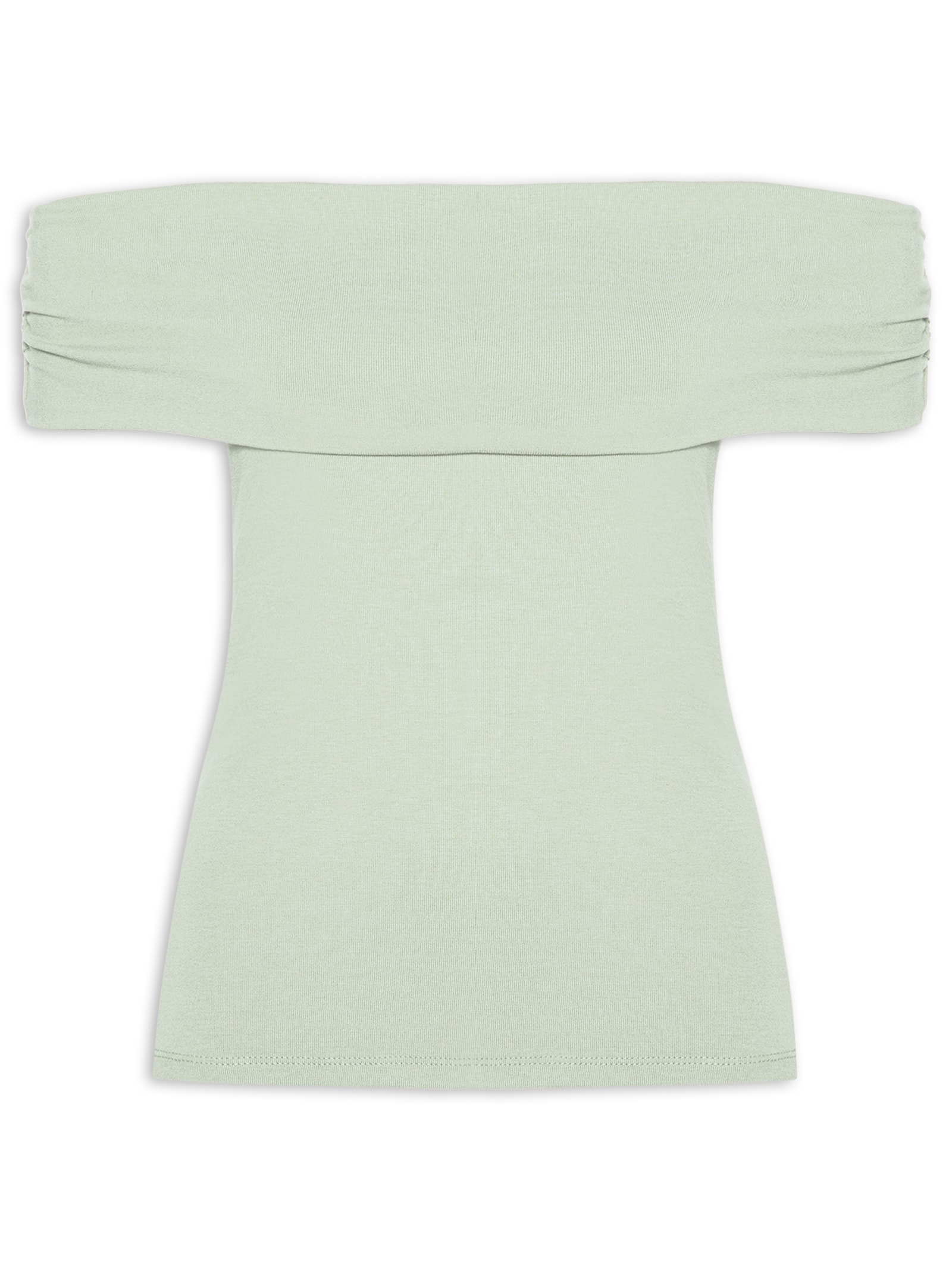 Blusa Feminina Ombro A Ombro Verde Basiq