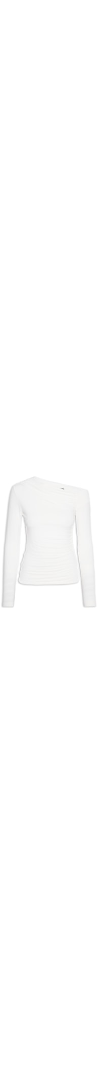 Blusa Feminina Ombro Franzido - Off White
