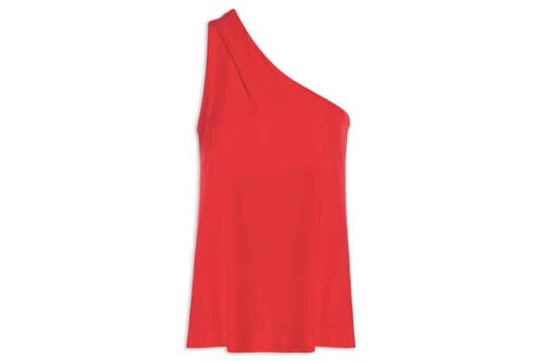 Blusa Feminina Ombro Só Jersey Lab - Vermelho