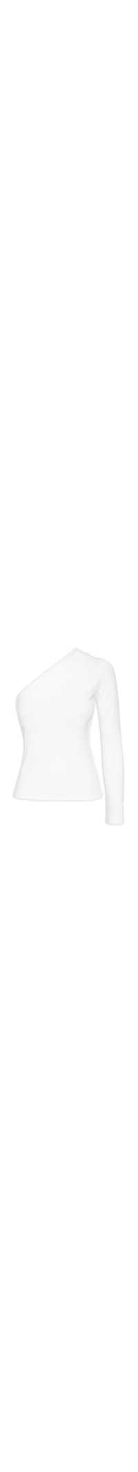 Blusa Feminina Ombro Só Manga Longa - Branco