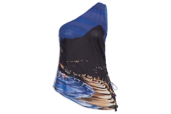 Blusa Feminina Ombro Só Noite Carioca - Preto