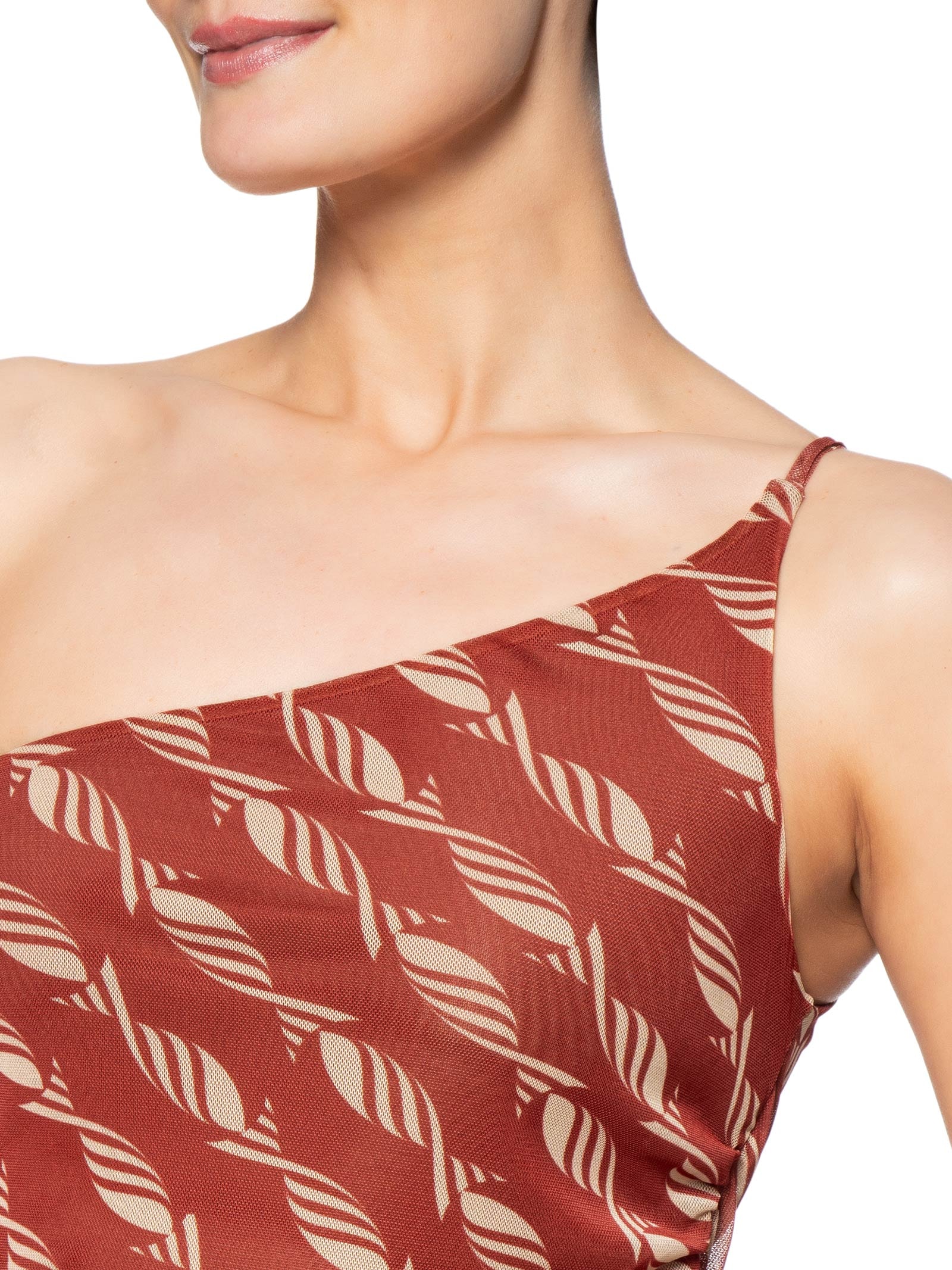 Blusa Feminina Ombro Só Tule Estampada Vermelho Dress To