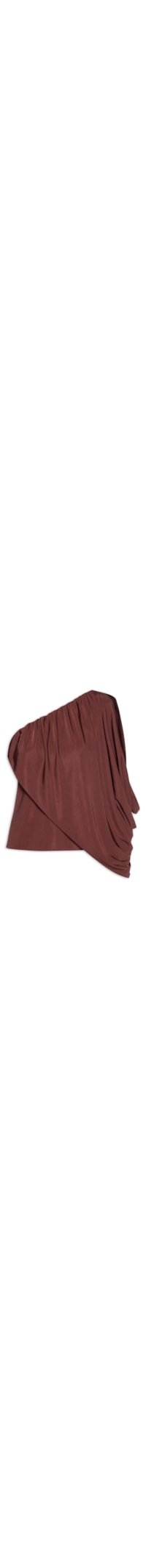 Blusa Feminina Ombro Único - Marrom
