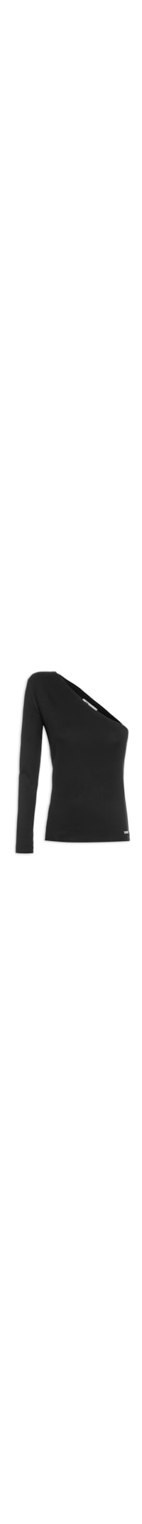 Blusa Feminina Ombro Único - Preto