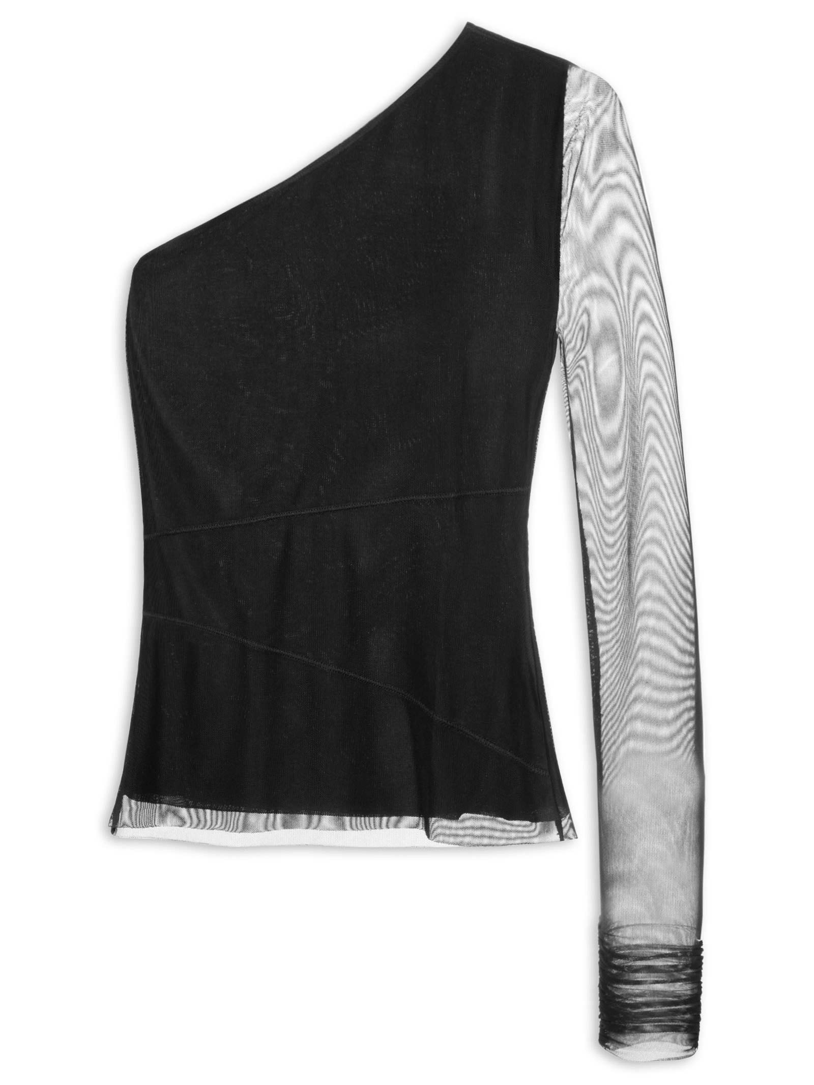 Blusa Feminina Ombro Único Preto My Favorite