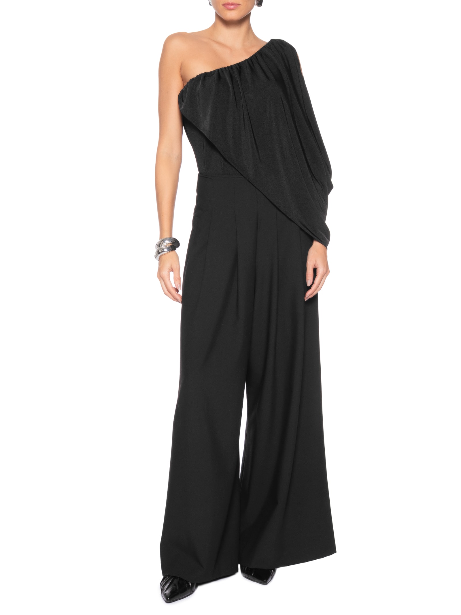 Blusa Feminina Ombro Único Preto '2Essential