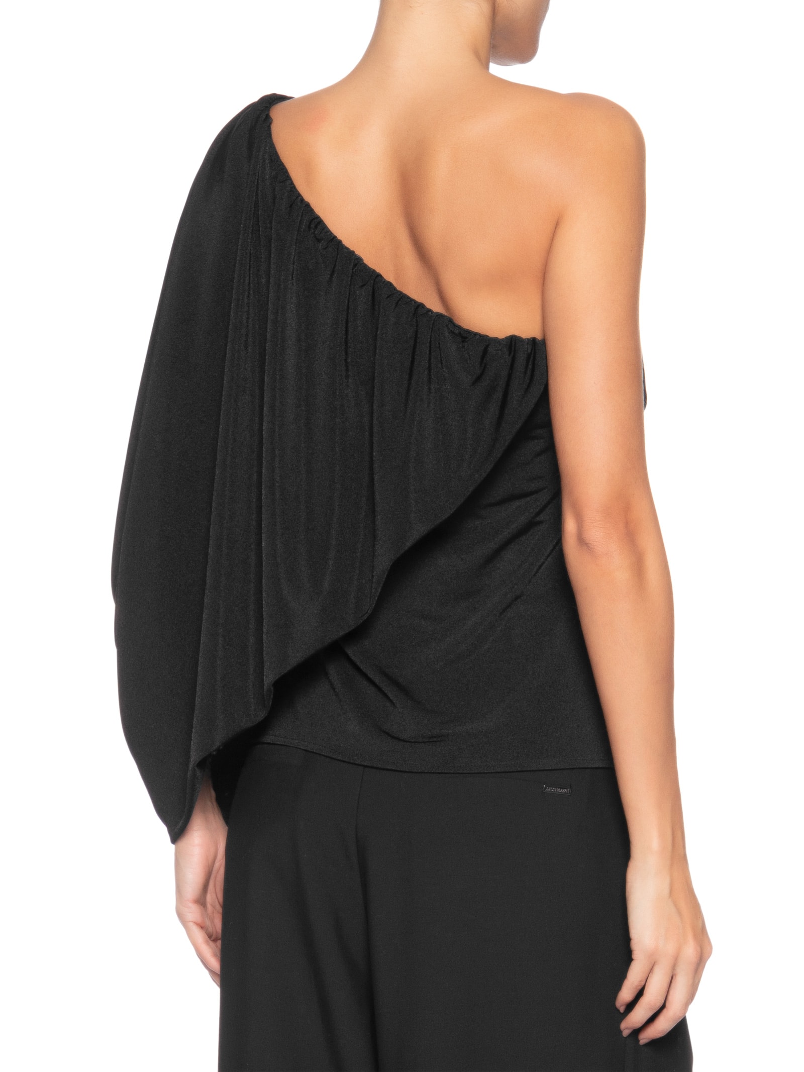 Blusa Feminina Ombro Único Preto '2Essential