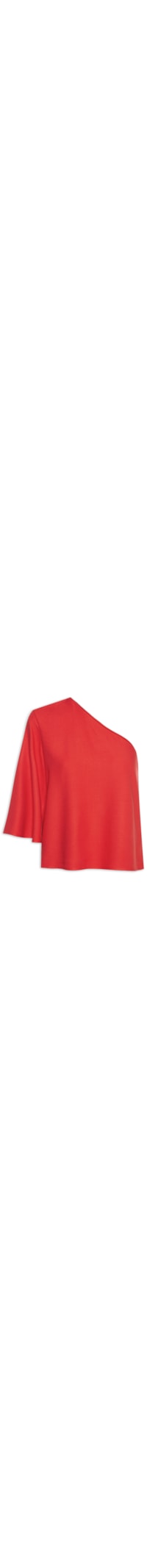 Blusa Feminina Ombro Único - Vermelho