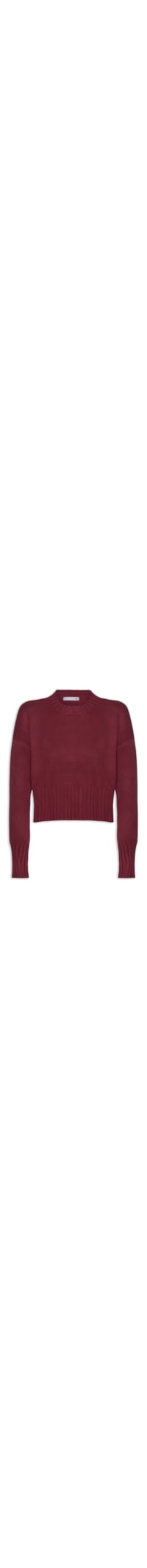 Blusa Feminina Ombros Deslocados Em Tricot - Vermelho