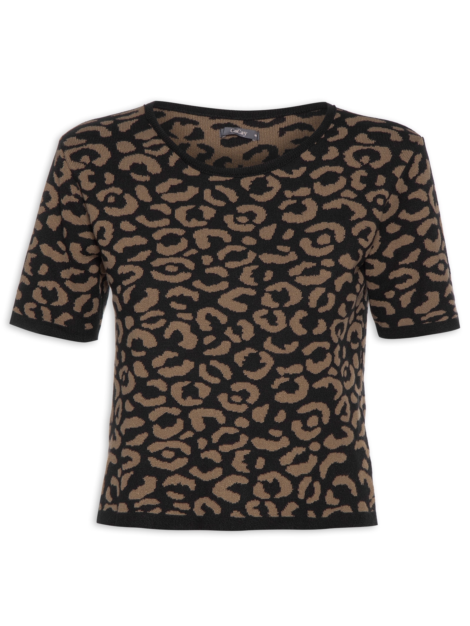 Blusa Feminina Oncinha Marrom  Cacay