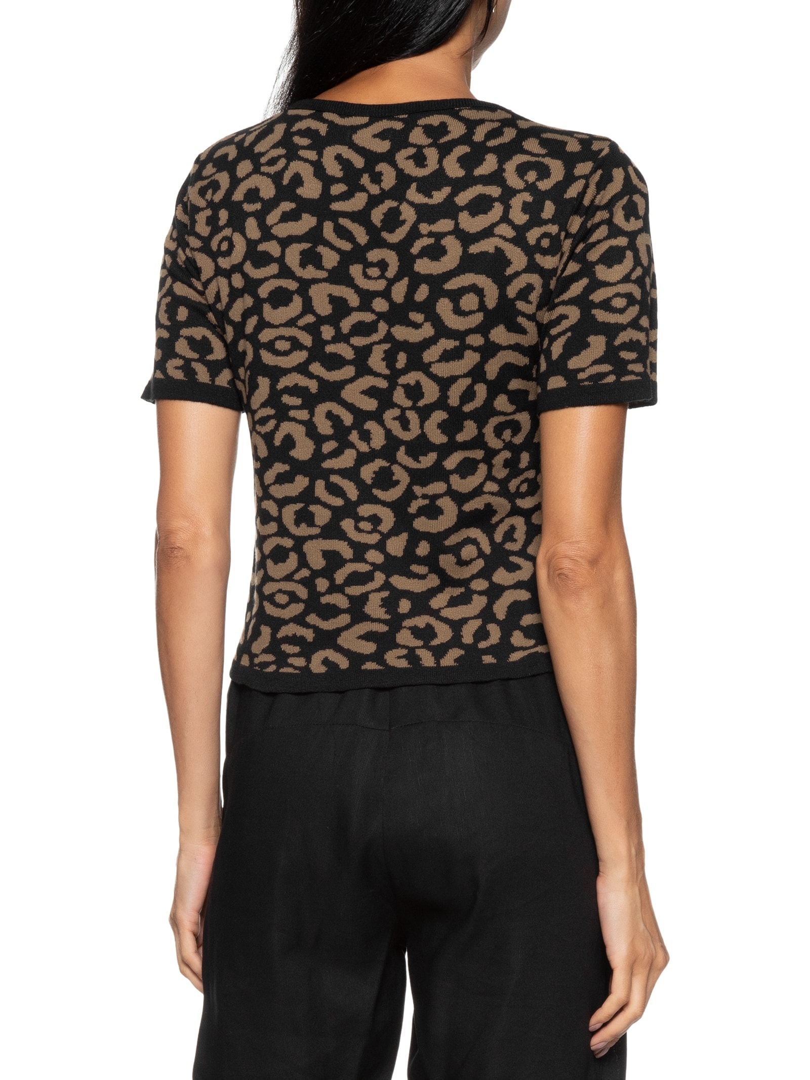 Blusa Feminina Oncinha Marrom  Cacay