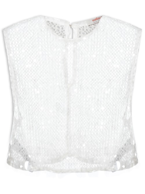 Blusa Feminina Paetê – Branco