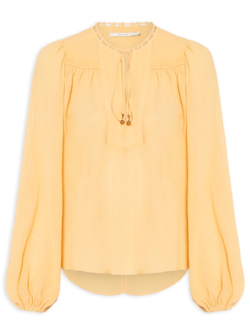 Blusa Feminina Pala Franzida – Amarelo