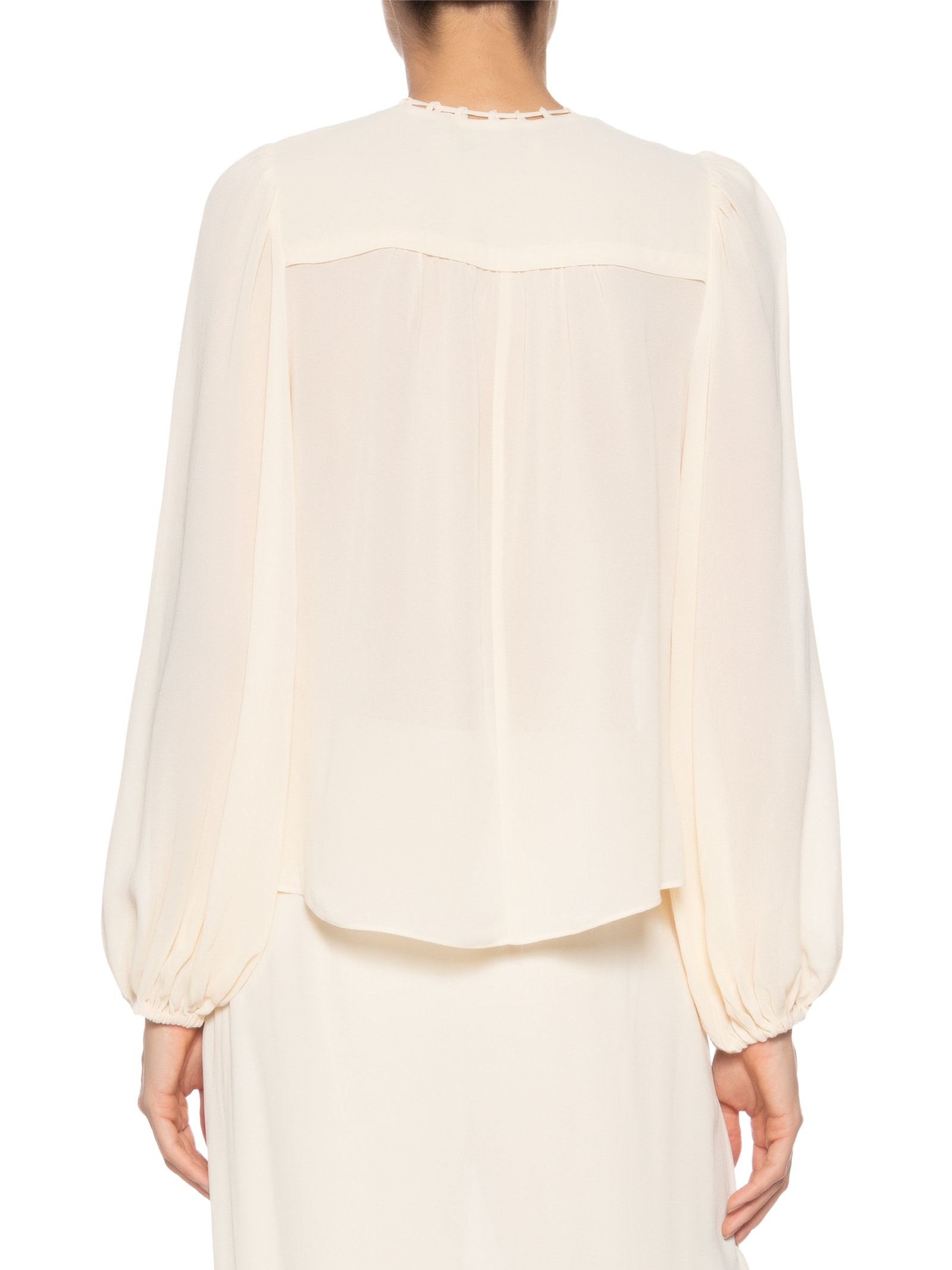 Blusa Feminina Pala Franzida Ggt Bege Maria Filó