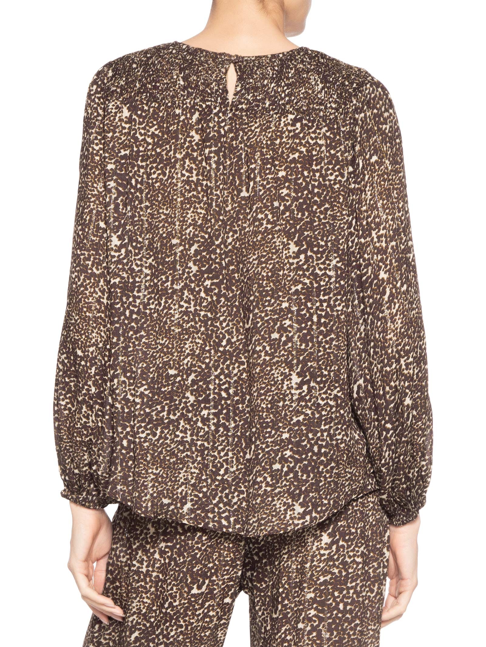 Blusa Feminina Pala Lastéx Estampa Kira Animal Print Maria Filó