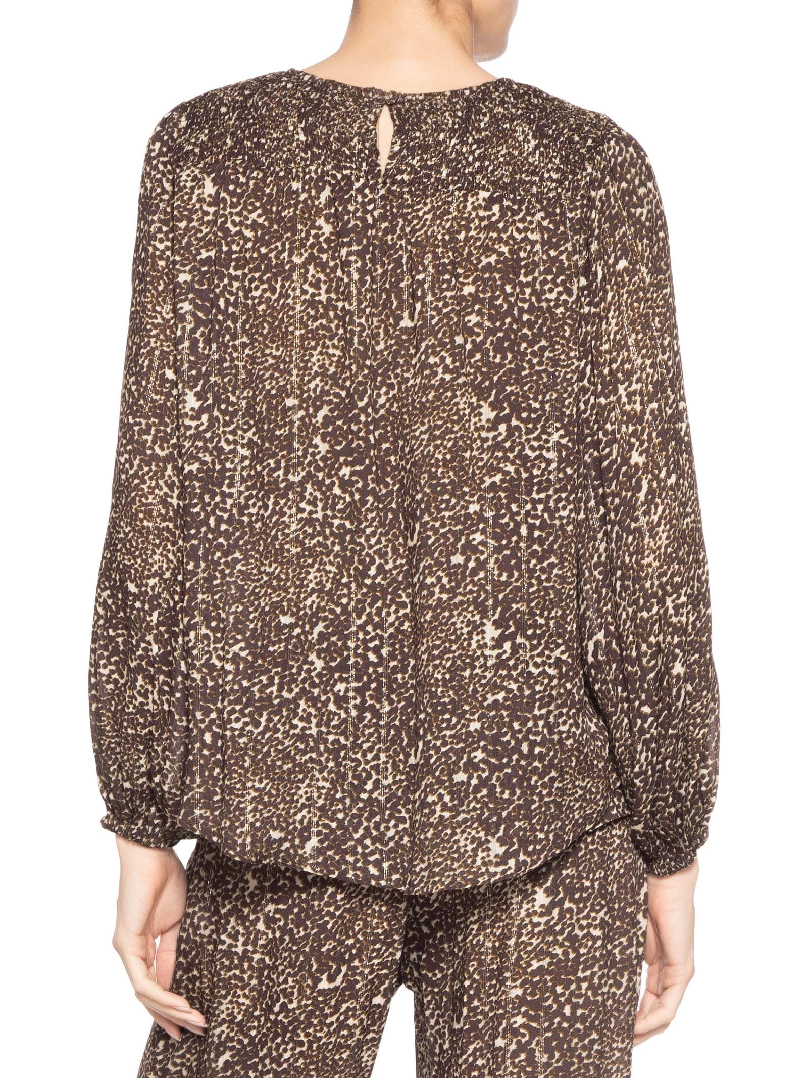 Blusa Feminina Pala Lastéx Estampa Kira Animal Print Maria Filó