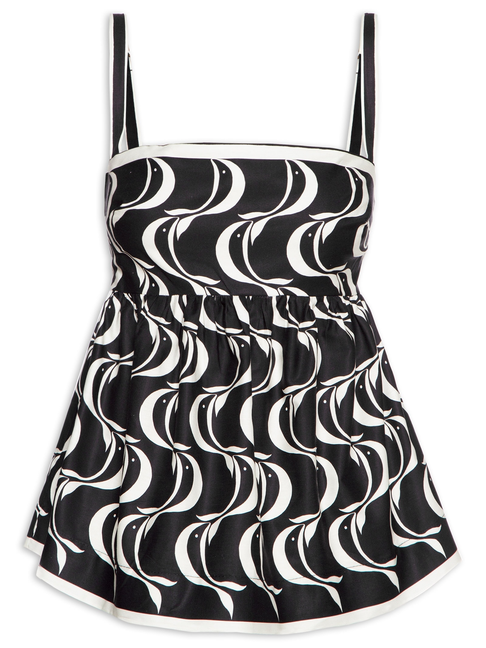 Blusa Feminina Peixe Copa Preto Farm