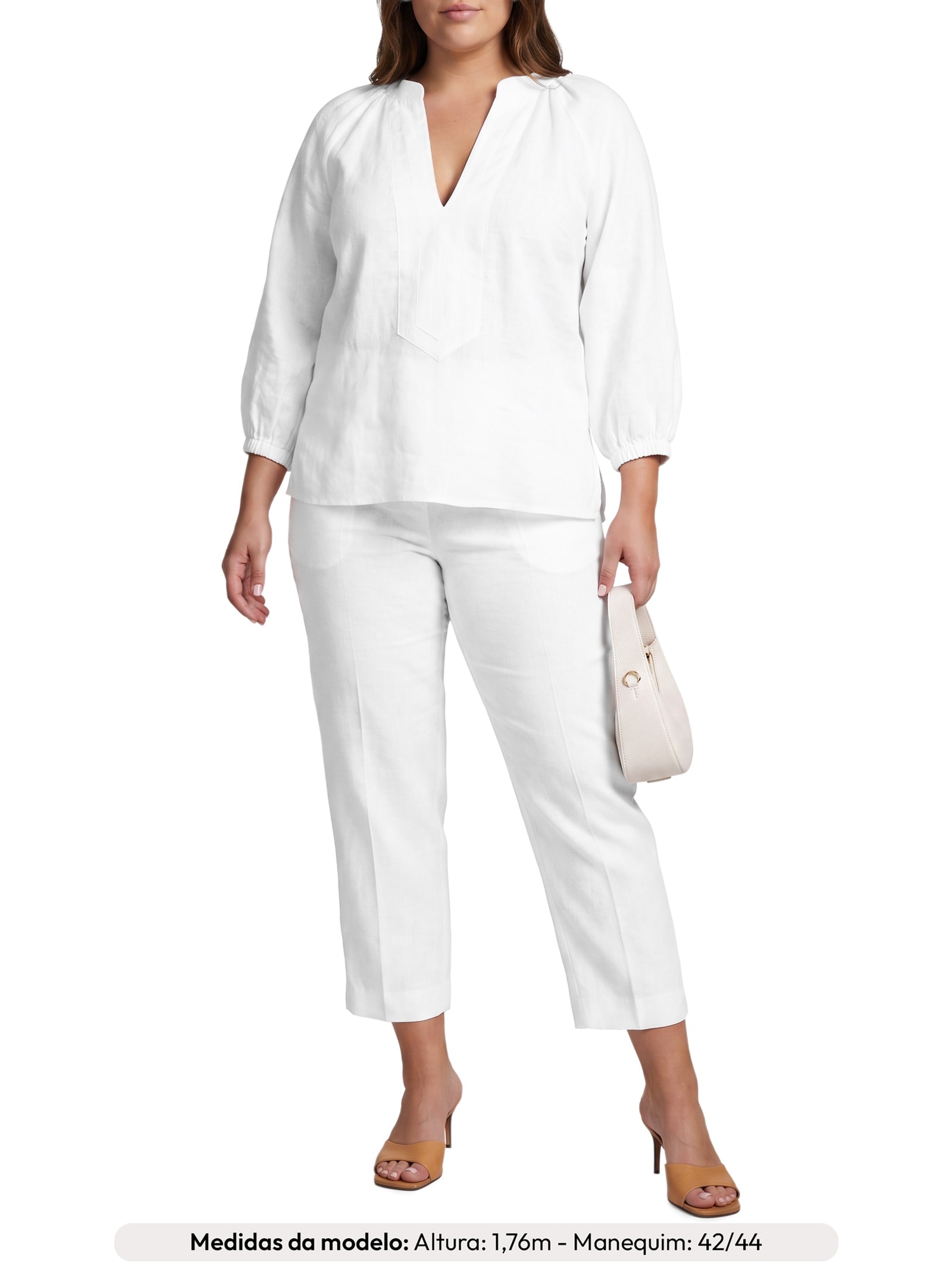 Blusa Feminina Pilar Branco Le Lis