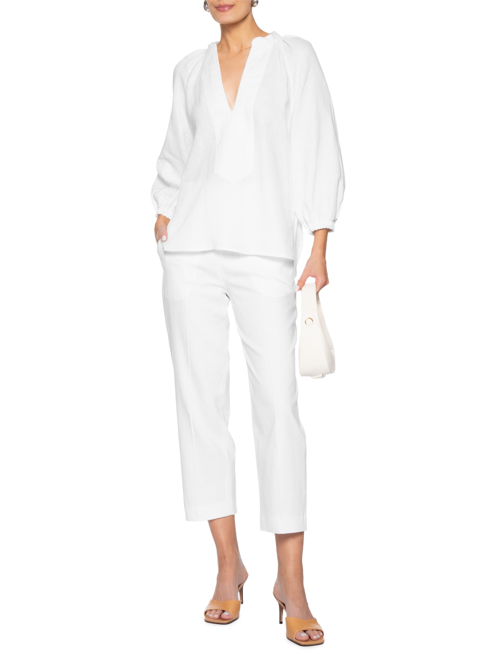 Blusa Feminina Pilar Branco Le Lis