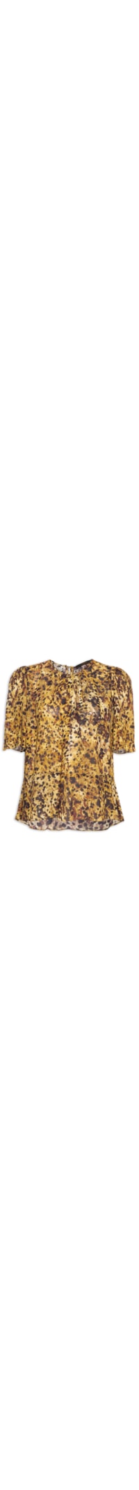 Blusa Feminina Pintada Color - Marrom