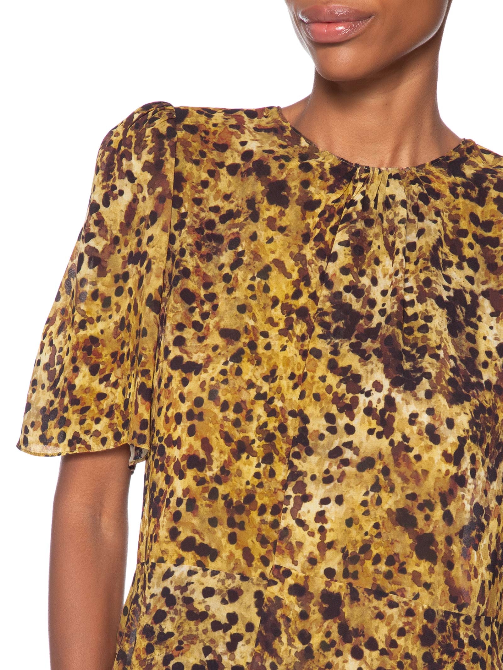 Blusa Feminina Pintada Color Marrom Animale