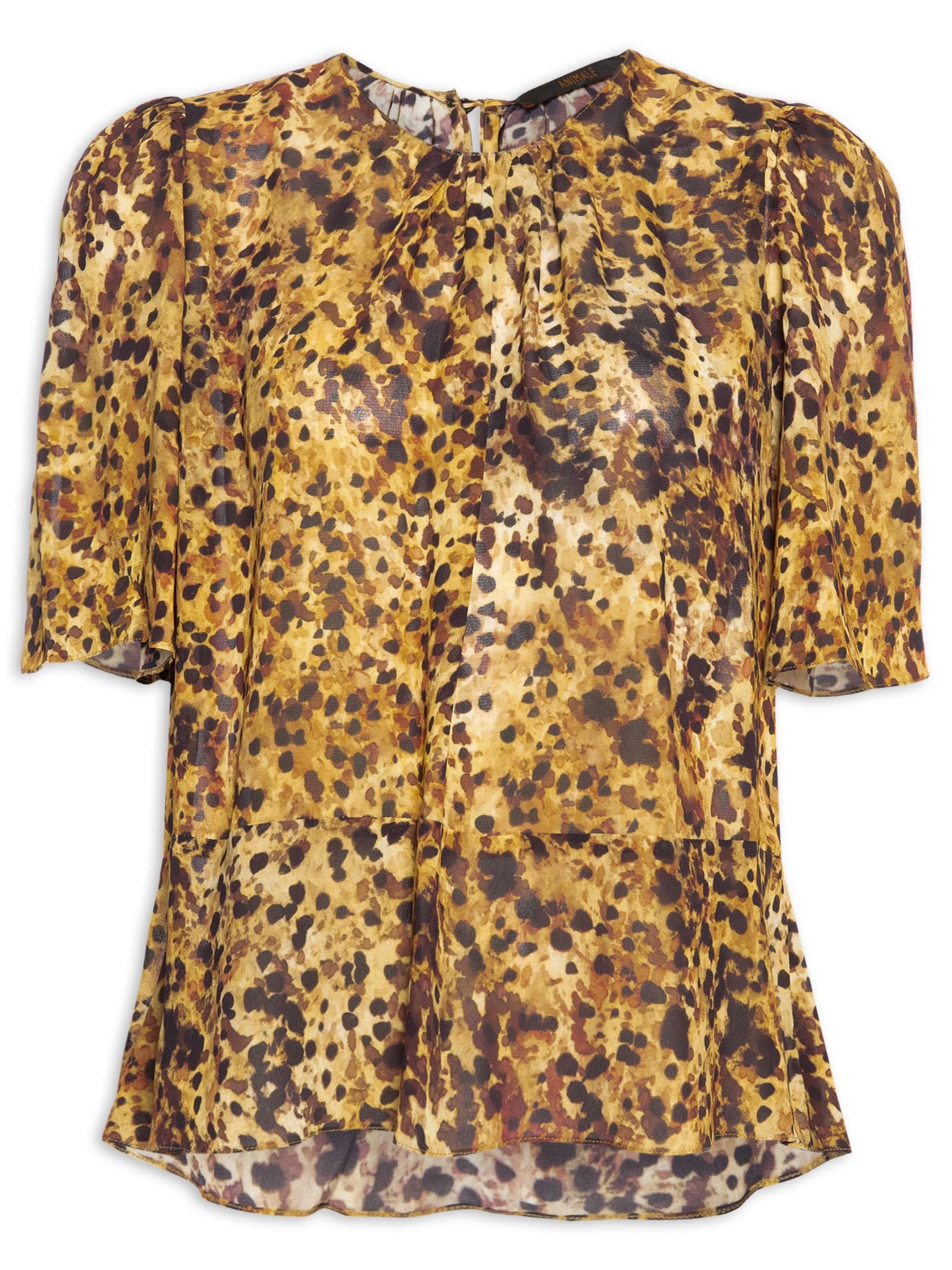 Blusa Feminina Pintada Color – Marrom Animale