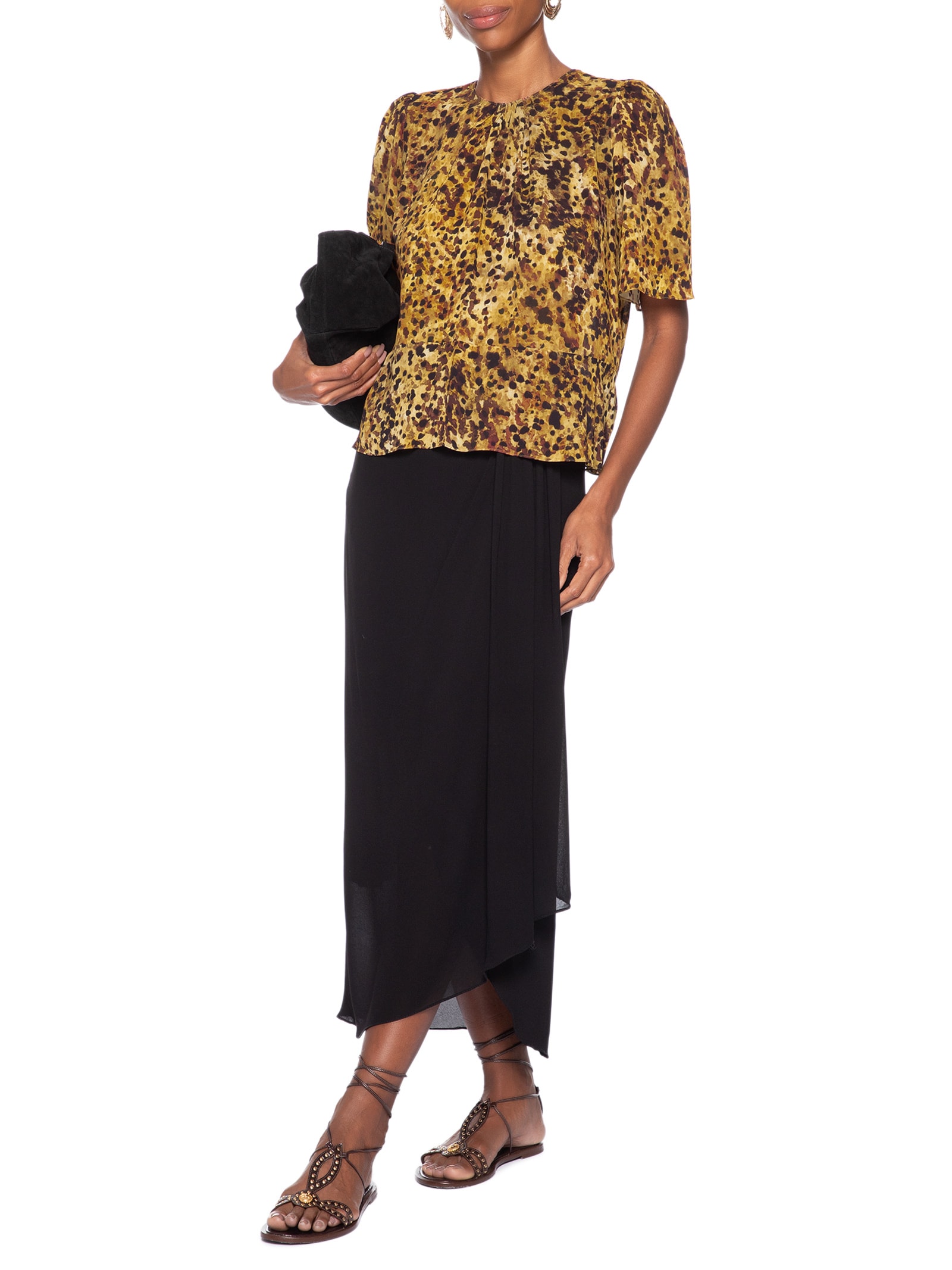 Blusa Feminina Pintada Color – Marrom Animale