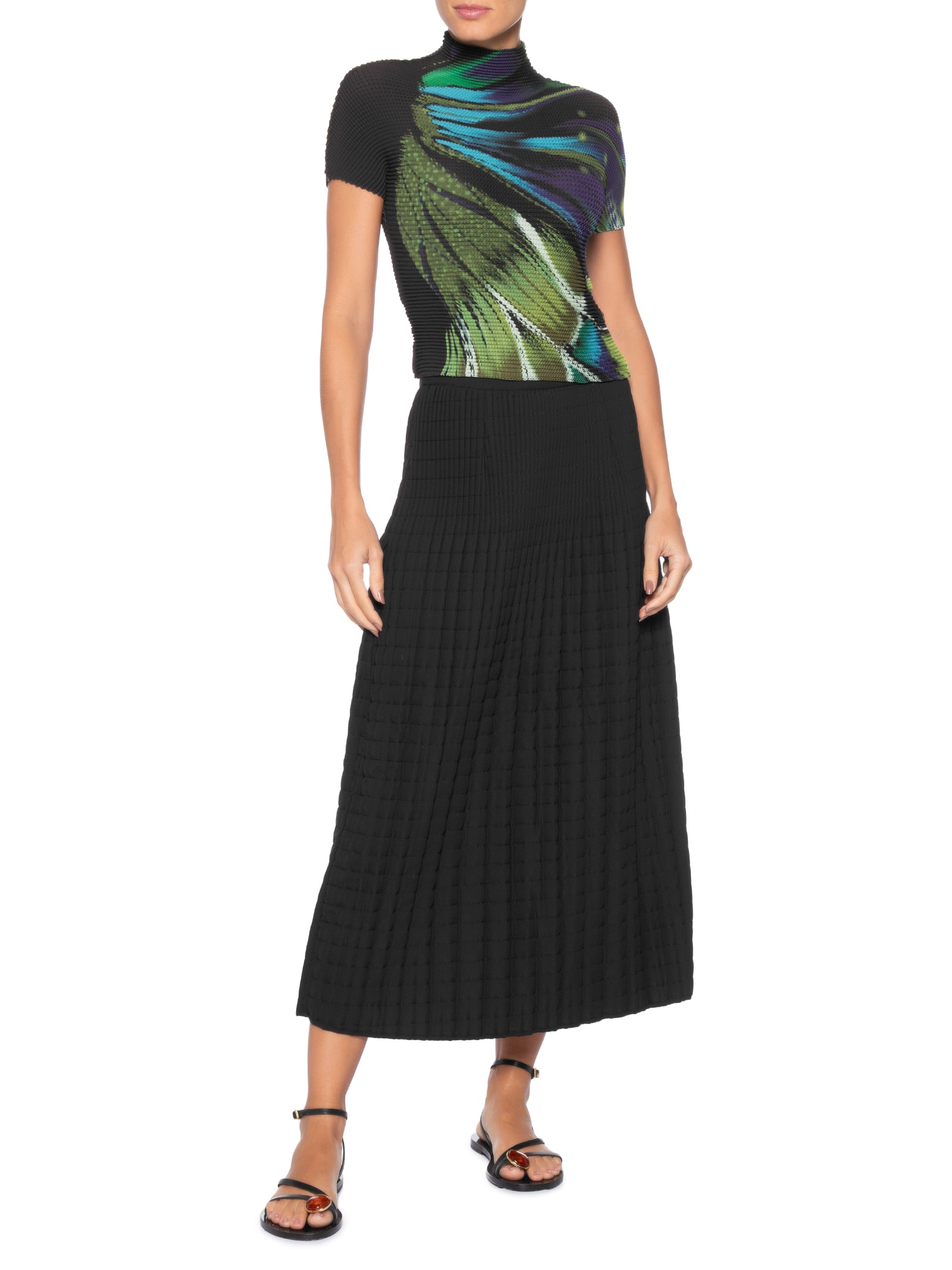 Blusa Feminina Pixel Butterfly Tex Preto Osklen