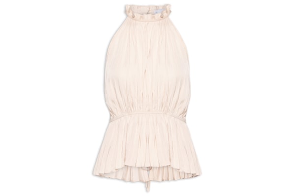 Blusa Feminina Plissada - Bege