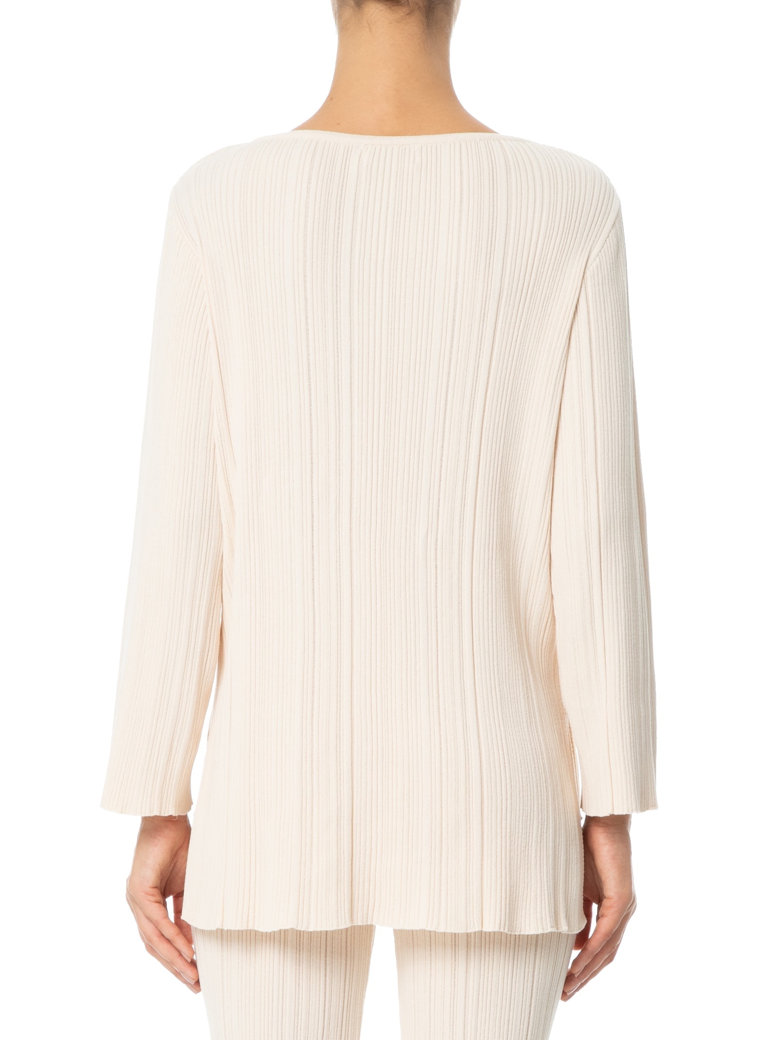 Blusa Feminina Plissada Off White Anselmi