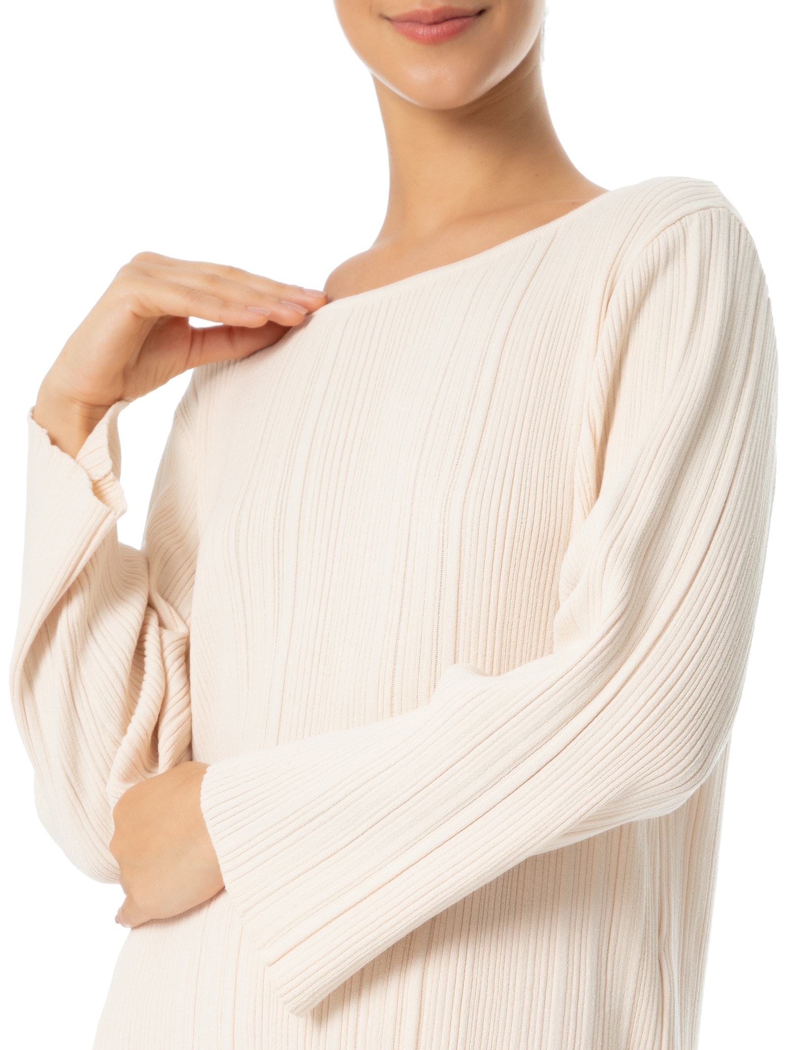 Blusa Feminina Plissada Off White Anselmi