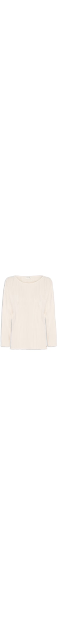 Blusa Feminina Plissada - Off White