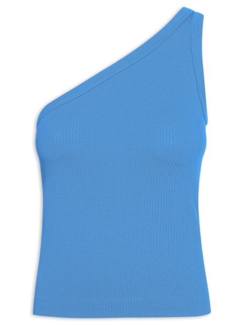 Blusa Feminina Poliamida Ombro Único – Azul