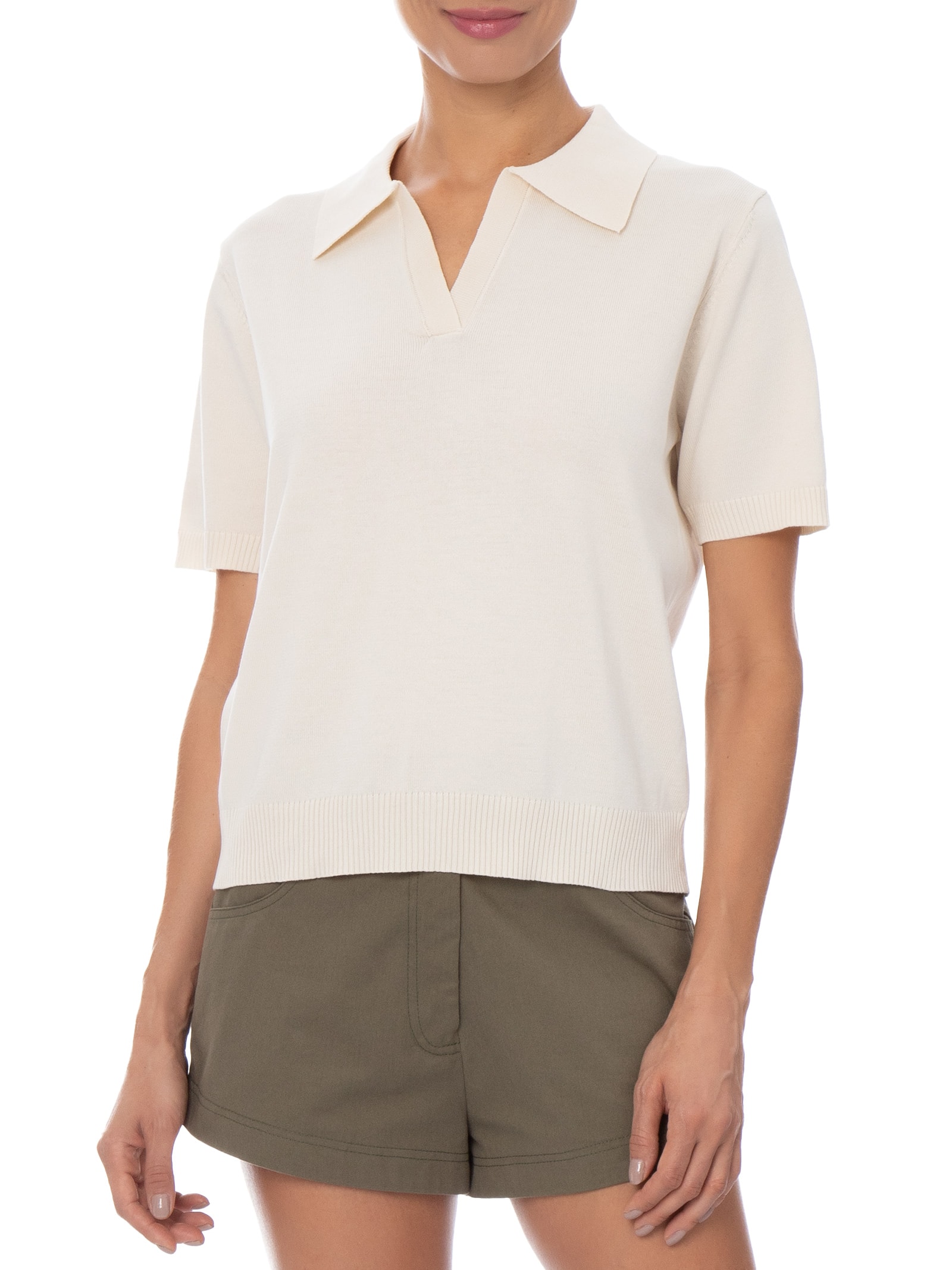 Blusa Feminina Polo em Tricot Off White Market 33