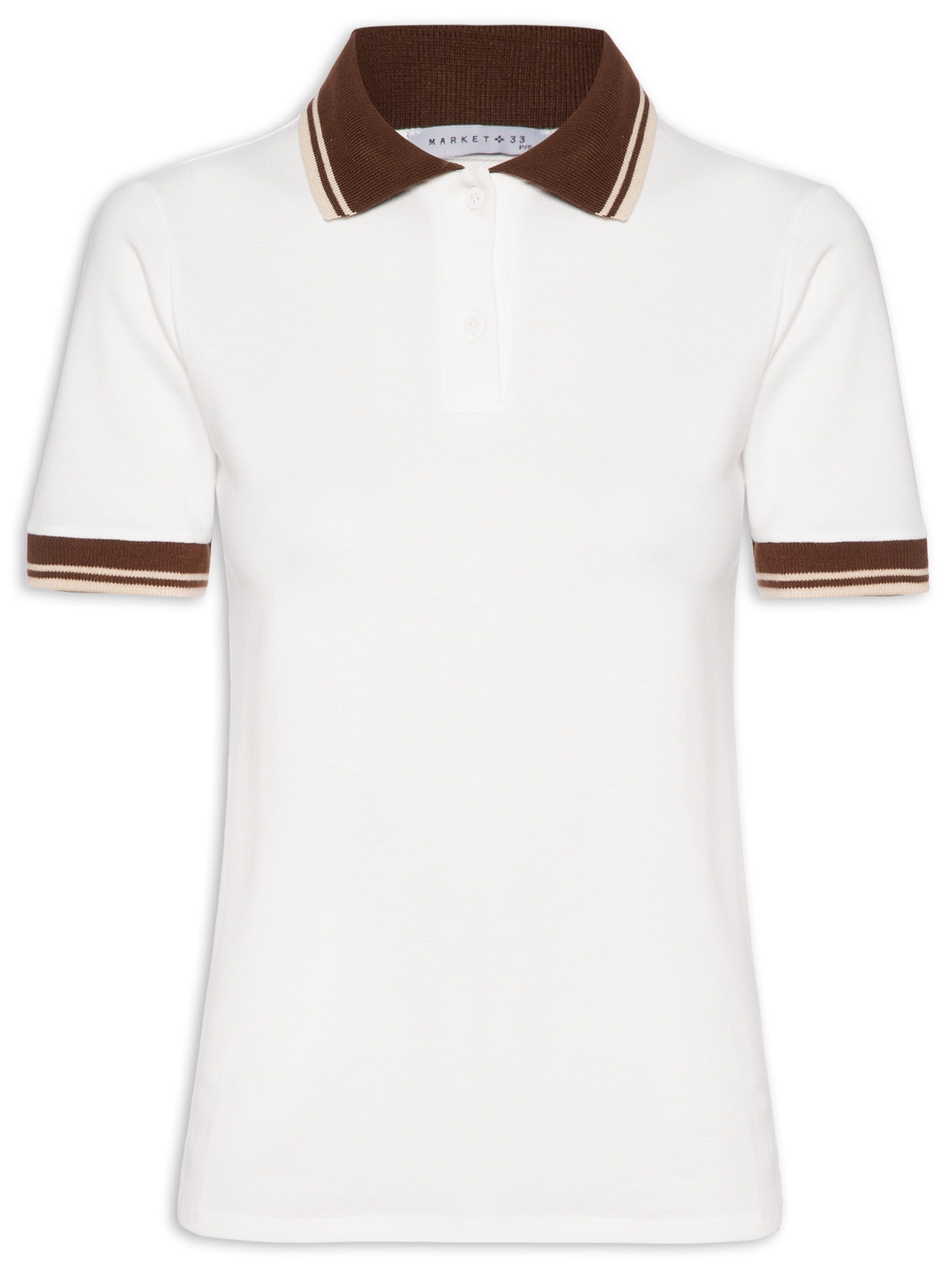Blusa Feminina Polo - Off White - Market 33