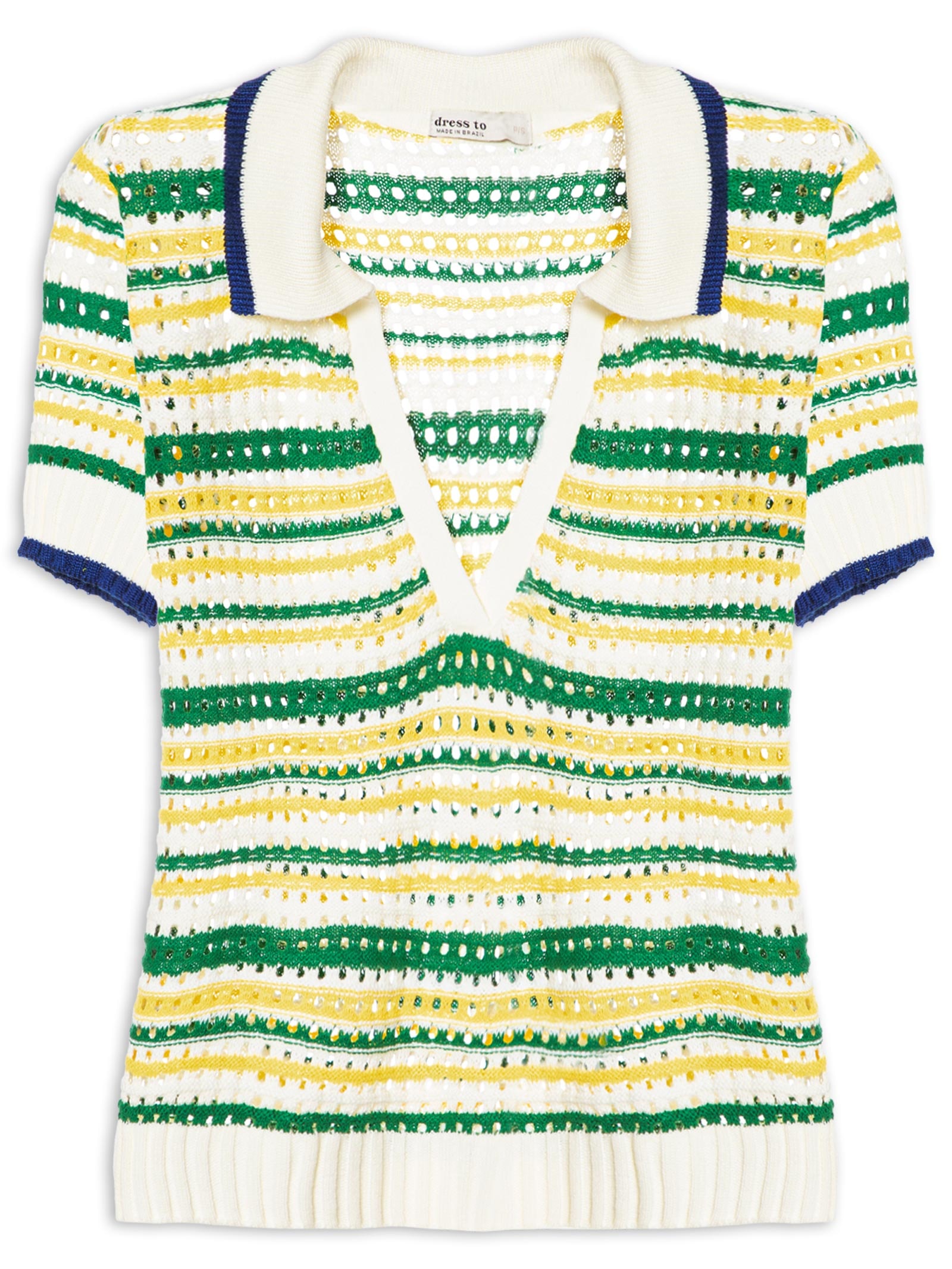 Blusa Feminina Polo Tricot Copa Off White Dress To