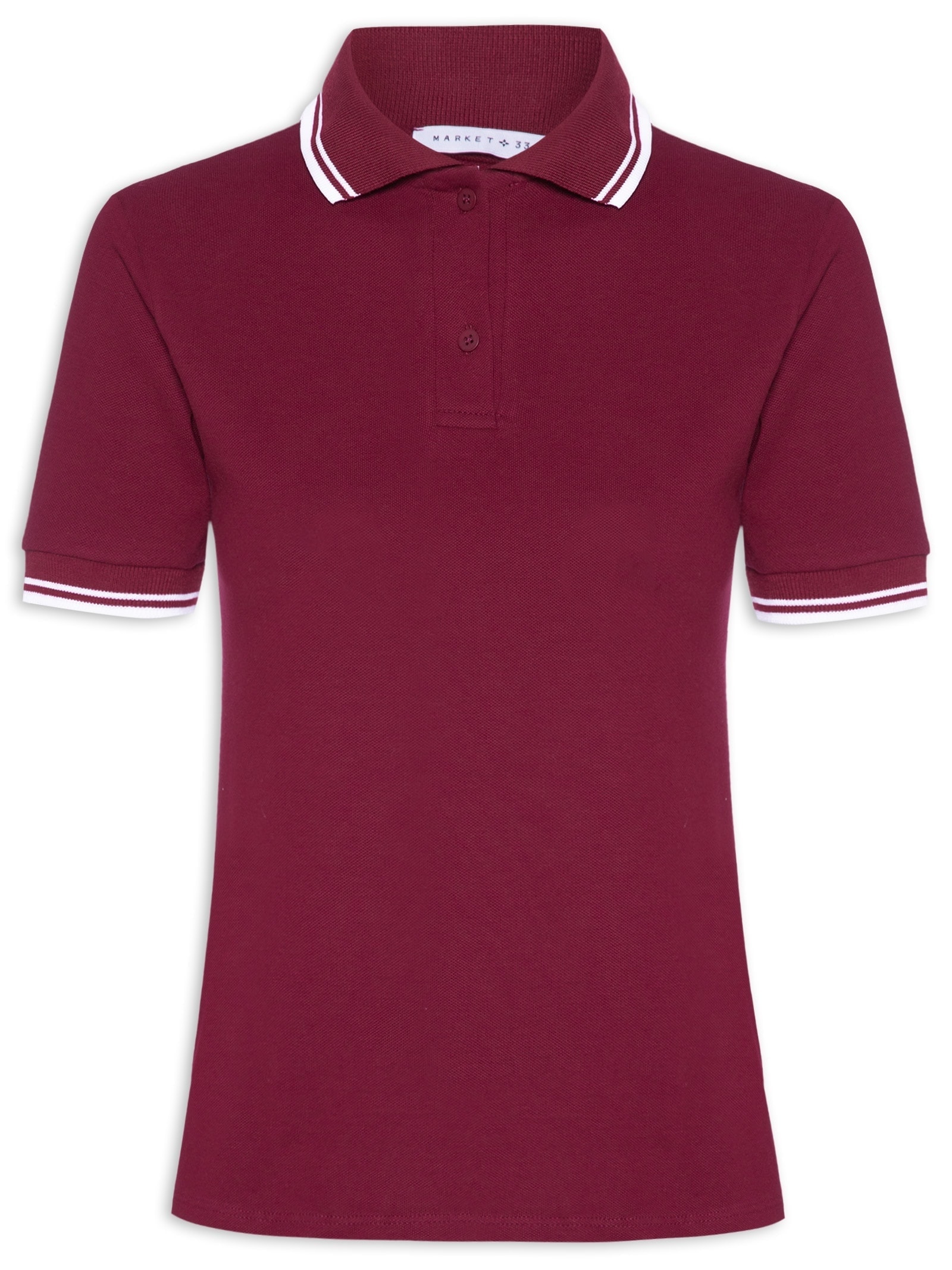 Blusa Feminina Polo Vermelho Market 33